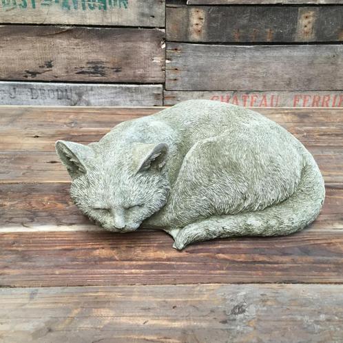 Betonnen tuinbeeld - kat, Tuin en Terras, Tuinbeelden, Nieuw, Dierenbeeld, Beton, Ophalen of Verzenden