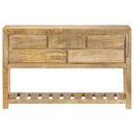 Buffet 120x30x75 cm en bois de manguier massif, Maison & Meubles, Envoi, Neuf