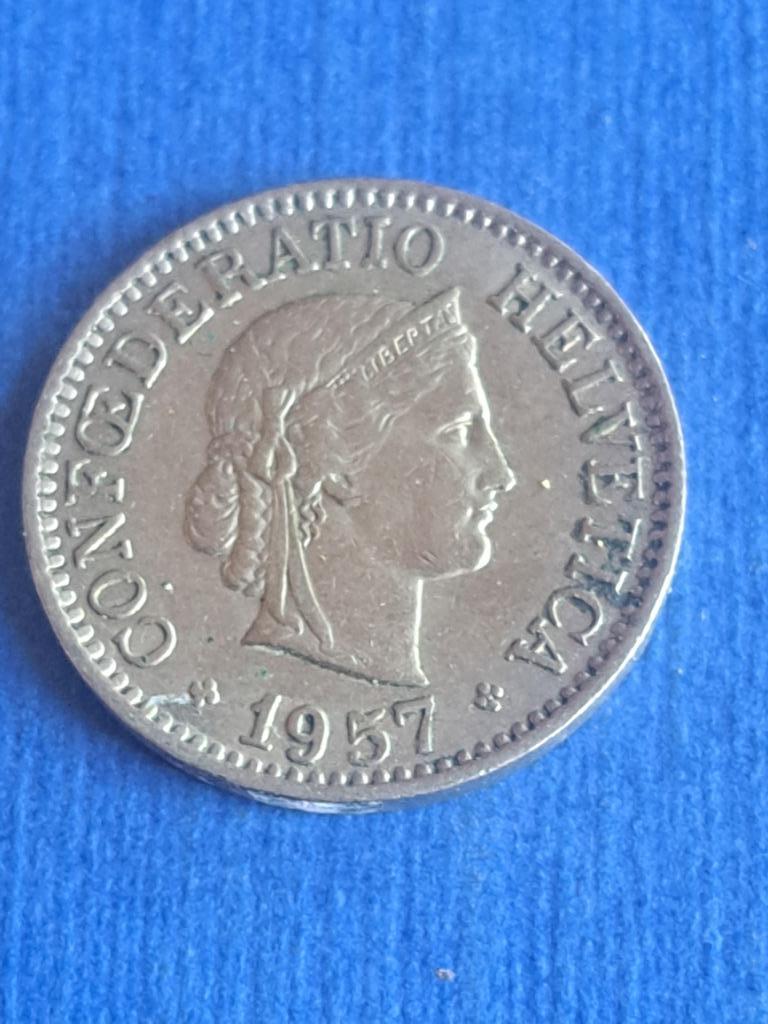 1957 Suisse 10 centimes, Envoi, Autres pays, Monnaie en vrac