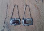 Karaf labels Porto + Brandy Silverplate, Ophalen of Verzenden