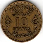 Maroc : 10 Francs AH 1371 (AD 1952) Y#49 Ref 14878, Enlèvement ou Envoi, Monnaie en vrac, Autres pays