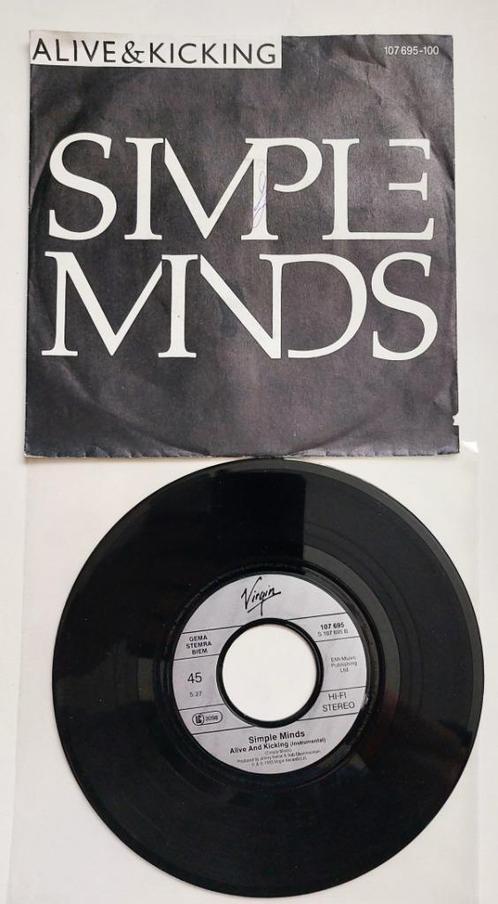 "7 Simple Minds – Alive & Kicking (1985), Cd's en Dvd's, Vinyl Singles, Single, Pop, 7 inch, Ophalen of Verzenden