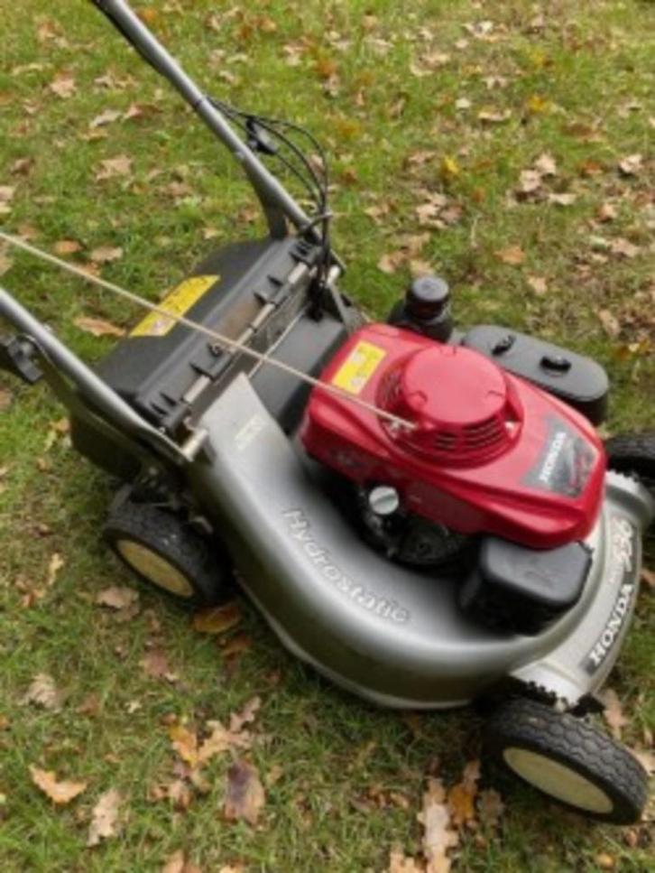 Honda HRD 536 grasmaaier, Tuin en Terras, Grasmaaiers, Zo goed als nieuw, Benzine-grasmaaier, 50 cm of meer, Cirkelmaaier, Mulchfunctie