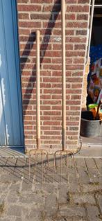 Gereedschap, hooivork 4 tander, Ophalen, Gebruikt