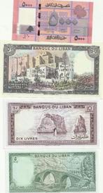 LIBAN 4 VERSCHILLENDE BILJETTEN, Timbres & Monnaies, Billets de banque | Asie, Enlèvement ou Envoi