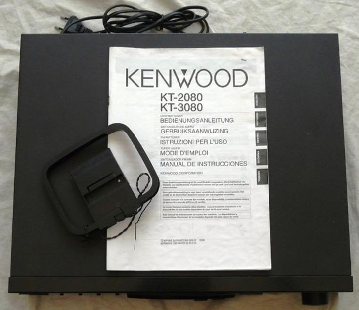 Stereo Tuner AM-FM, KT-2080, Kenwood, met Handleiding., Audio, Tv en Foto, Tuners, Gebruikt, Ophalen of Verzenden