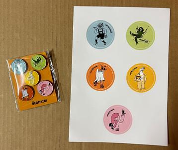 Duvel - Les BerThoM - pins - stickers. beschikbaar voor biedingen