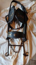 Authentiek lederen gareel van een boerepaard/trekpaard, Antiek en Kunst, Ophalen