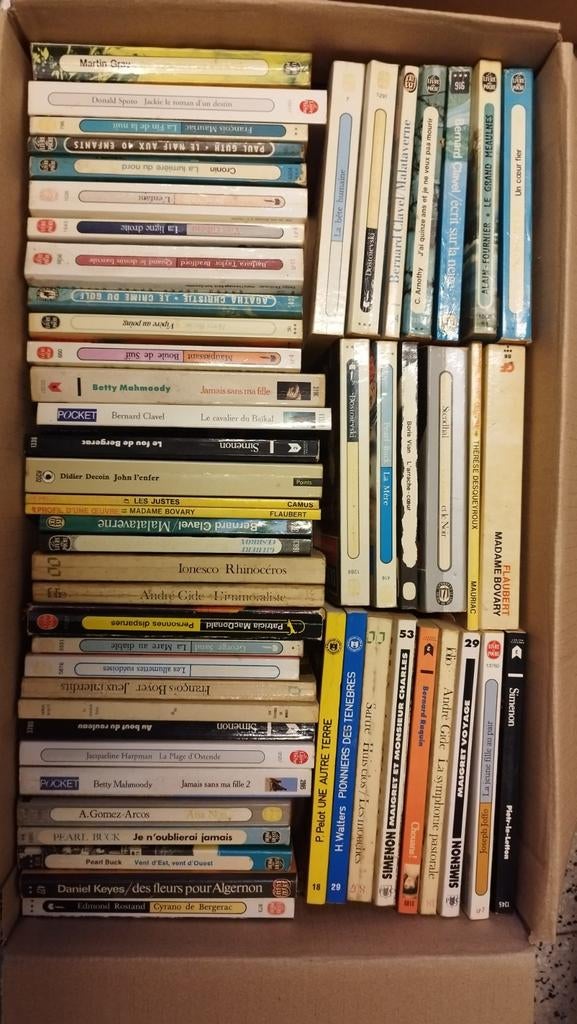 Caisses de livres à donner, Livres, Enlèvement