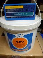 Chloorgranulaat voor zwembad + tester, Tuin en Terras, Ophalen, Zo goed als nieuw, Reinigingsmiddel