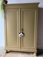 Vintage kledingkast,kinderkamerkast,speelgoedkast restyled, 25 à 50 cm, Enlèvement ou Envoi, Comme neuf, 200 cm ou plus