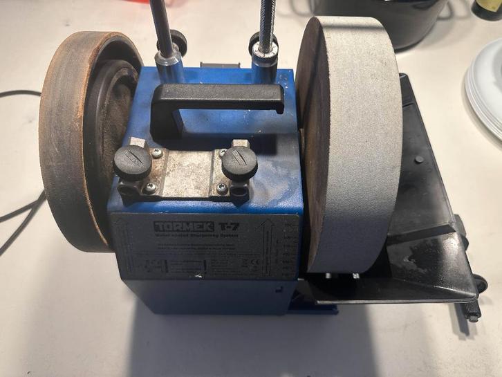 Tormek T7 natslijper, Bricolage & Construction, Outillage | Meuleuses, Utilisé, Banc de travail, Moins de 700 watts, Enlèvement ou Envoi