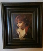 Copie d'art sur toile de J.B. GREUZE 'L'enfant blond', Enlèvement