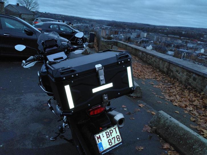 65L zwarte aluminium topkoffer, Motoren, Accessoires | Koffers en Tassen, Zo goed als nieuw, Ophalen