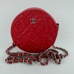 Chanel ronde camelia crossbody tas authentiek, Overige merken, Gebruikt, Ophalen of Verzenden, Leer