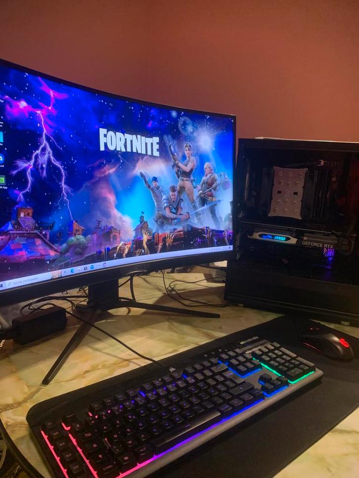 GAMING SETUP R7 3700X + RTX 2070 +165hz monitor, Computers en Software, Windows Laptops, Zo goed als nieuw, SSD, Gaming, Ophalen