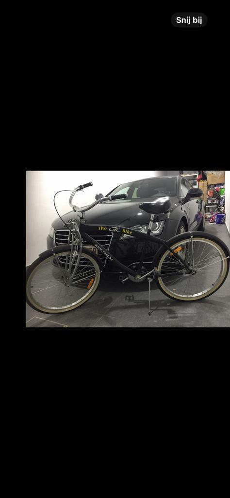 The Cool Bike – stijlvolle cruiser fiets – retro/custom look, Fietsen en Brommers, Overige Fietsen en Brommers, Zo goed als nieuw