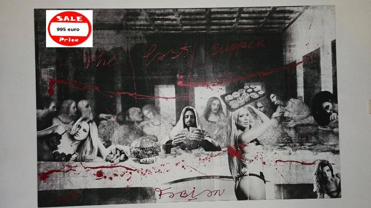 Het Laatste Avondmaal MEGA GROOT van Fabian, Antiek en Kunst, Kunst | Schilderijen | Klassiek, Ophalen