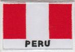 Peru vlag stoffen opstrijk patch embleem, Diversen, Verzenden, Nieuw