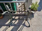 Gietijzeren retro tafeltje met marmer blad, Tuin en Terras, Ophalen, Gebruikt