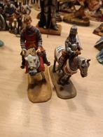 2 ridders op paard beeldjes, Ophalen of Verzenden, Zo goed als nieuw, Mens