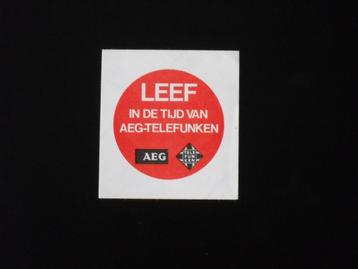 oude sticker AEG-Telefunken