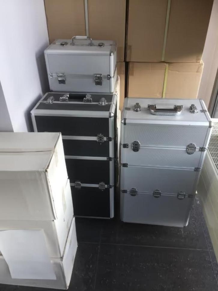 Manicure Trolley, Handtassen en Accessoires, Beautycases, Nieuw, Hardcase, Zwart, Met slot, Met spiegeltje(s), Ophalen