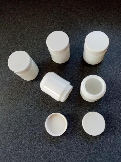 nieuw 5 opaline mengpotjes met draaideksel voor crèmes, Handtassen en Accessoires, Uiterlijk | Cosmetica en Make-up, Nieuw, Make-up