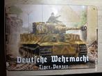 Tiger tank bord metalic 14 op 20 cm., Verzamelen, Ophalen of Verzenden
