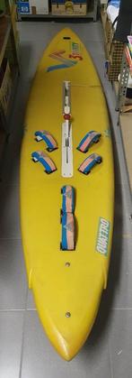 Windsurfplank Vinta + 2 Gaastra zeilen + 2 gieken + mast, Watersport en Boten, Ophalen, Gebruikt, Overige typen, 300 cm of meer