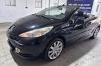Peugeot 207 cc 1.6 VTi, Auto's, Zwart, Cabriolet, Leder en Stof, Zwart