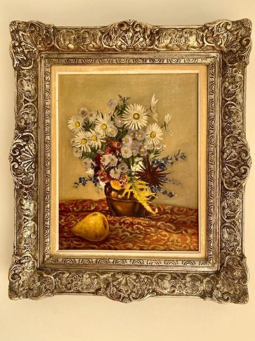 Stilleven met bloemen - Jos Van Den Abeele (1912-1991), Antiek en Kunst, Kunst | Schilderijen | Klassiek, Ophalen of Verzenden