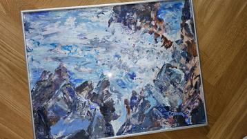 Jan Cremer, œuvre à l'huile, signée à la main, œuvre unique, Enlèvement