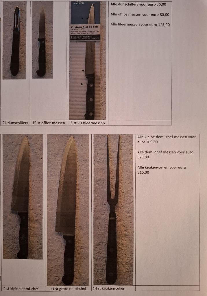 Couteaux de coupe professionnels, Divers, Divers Autre, Neuf, Enlèvement