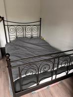 Bed, Huis en Inrichting, Ophalen, Gebruikt, Zwart, Tweepersoons