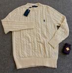 Witte kabeltrui van Ralph Lauren, Maat 48/50 (M), Wit, Ralph Lauren, Nieuw