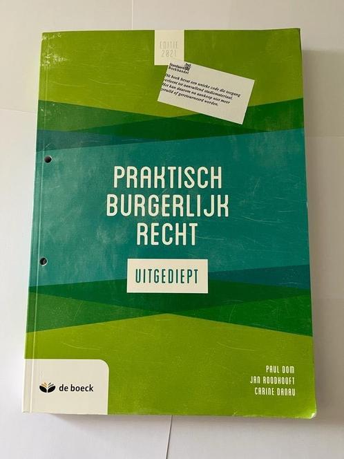 Prakstich Burgelijk Recht Uitgediept, Boeken, Studieboeken en Cursussen, Zo goed als nieuw, Hogeschool, Alpha, Ophalen