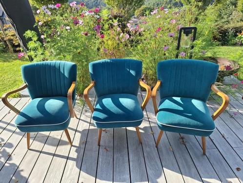 3 FAUTEUILS coktail style VINTAGE Robin des Bois, Huis en Inrichting, Fauteuils, Nieuw, Hout, Ophalen
