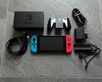 Nintendo Switch V2 Compleet, Games en Spelcomputers, Ophalen, Gebruikt, Met 3 controllers of meer, Switch 2019 Upgrade