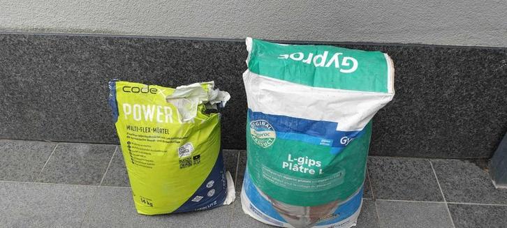 Gyproc kleefgips, dunbedmortel, antivocht noppenvlies, Doe-het-zelf en Bouw, Schildersmaterialen, Nieuw, Ophalen