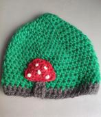 Nieuwe gebreide muts groen met paddestoel maat 2 jaar, Enfants & Bébés, Vêtements enfant | Bonnets, Écharpes & Gants, Enlèvement ou Envoi