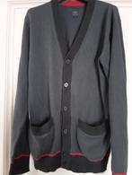 Adidas - grijze gilet met knopen en rode details, maat M, Kleding | Heren, Ophalen of Verzenden, Zo goed als nieuw, Maat 48/50 (M)