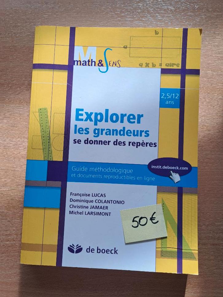 Math & Sens Explorer les grandeurs - Manuel scolaire math, Livres, Livres scolaires, Comme neuf, Mathématiques A, Primaire, Enlèvement