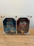Seald Gyrados gx hidden fates tin + charizard ex tin, Hobby en Vrije tijd, Verzamelkaartspellen | Pokémon, Ophalen, Zo goed als nieuw