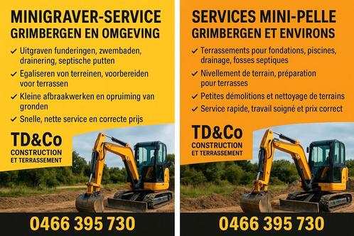Travaux de terrassement, démolition, gros œuvre et égouttage, Diensten en Vakmensen, Klusjesman en Klusbedrijf