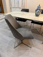 5 Chaises A vendre en très bon état - pied chrome, Maison & Meubles, Enlèvement ou Envoi