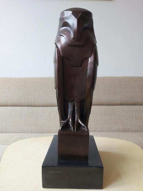 Bronzen Beeld Havik Vogel Art Deco naar Altorf Gesigneerd, Antiquités & Art, Art | Sculptures & Bois, Enlèvement ou Envoi