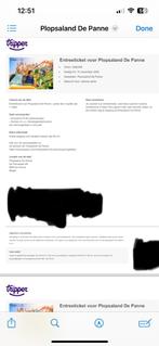 Plopsaland de Panne 2 tickets, Tickets en Kaartjes, Twee personen, Ticket of Toegangskaart