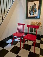2 stoelen Vincent Sheppard, Bois, Enlèvement, Utilisé, Rouge