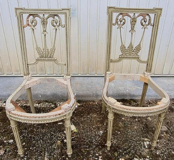 The French House stoelen - need some care, Antiek en Kunst, Antiek | Meubels | Stoelen en Sofa's, Ophalen